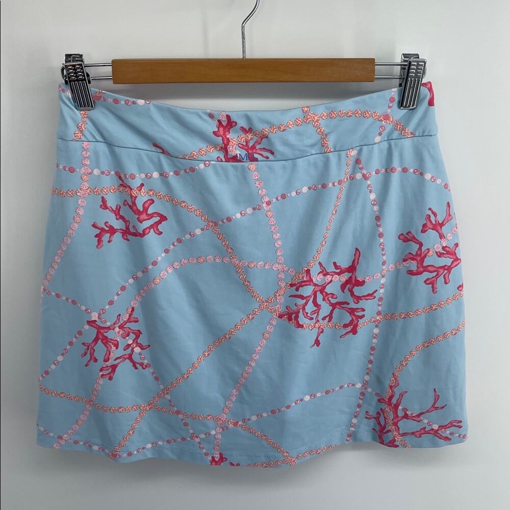 J. McLaughlin coral print athletic athleisure pull on golf tennis skort sz XS - Picture 7 of 7